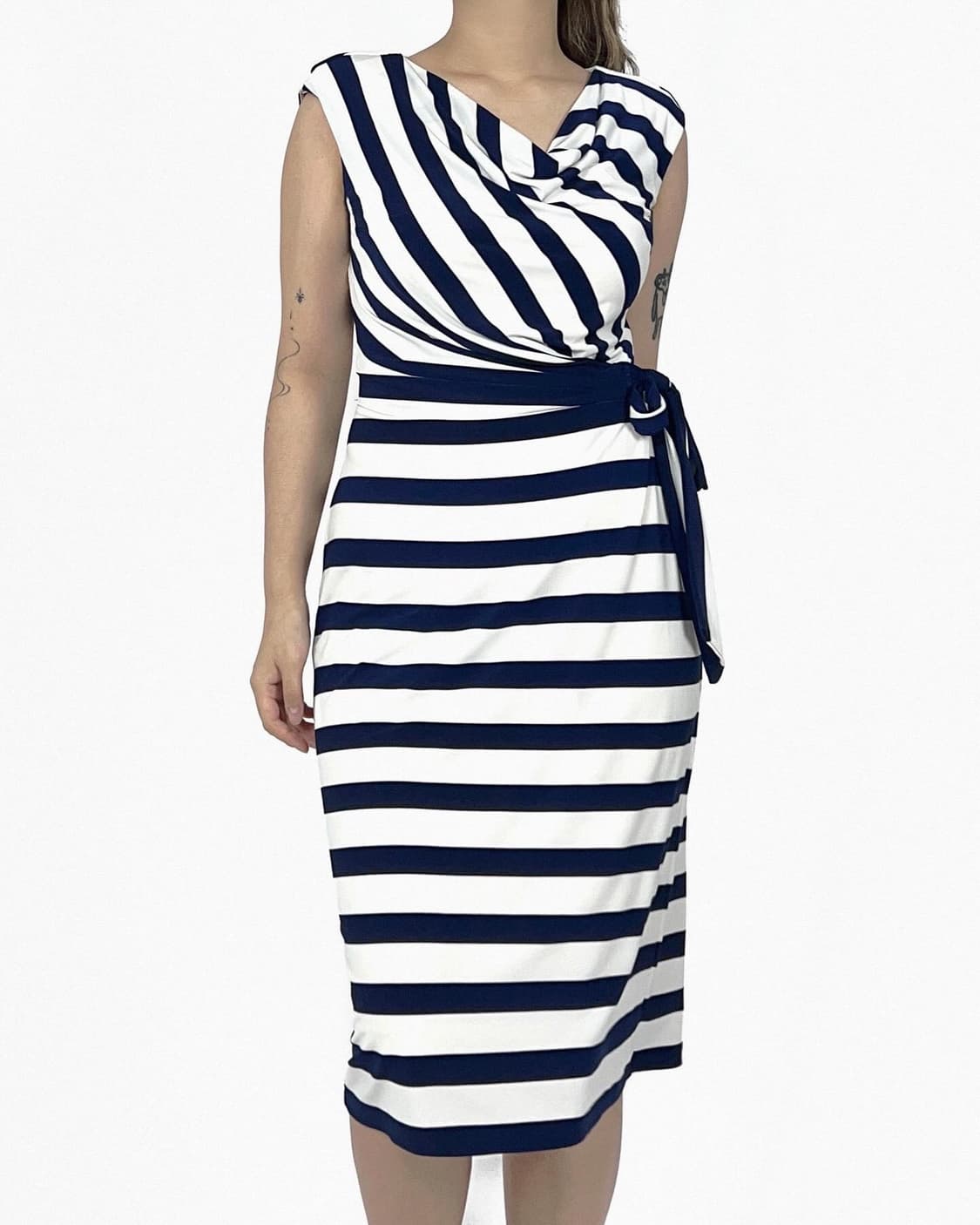 Ralph Lauren Dress navy stripe 상품이미지4