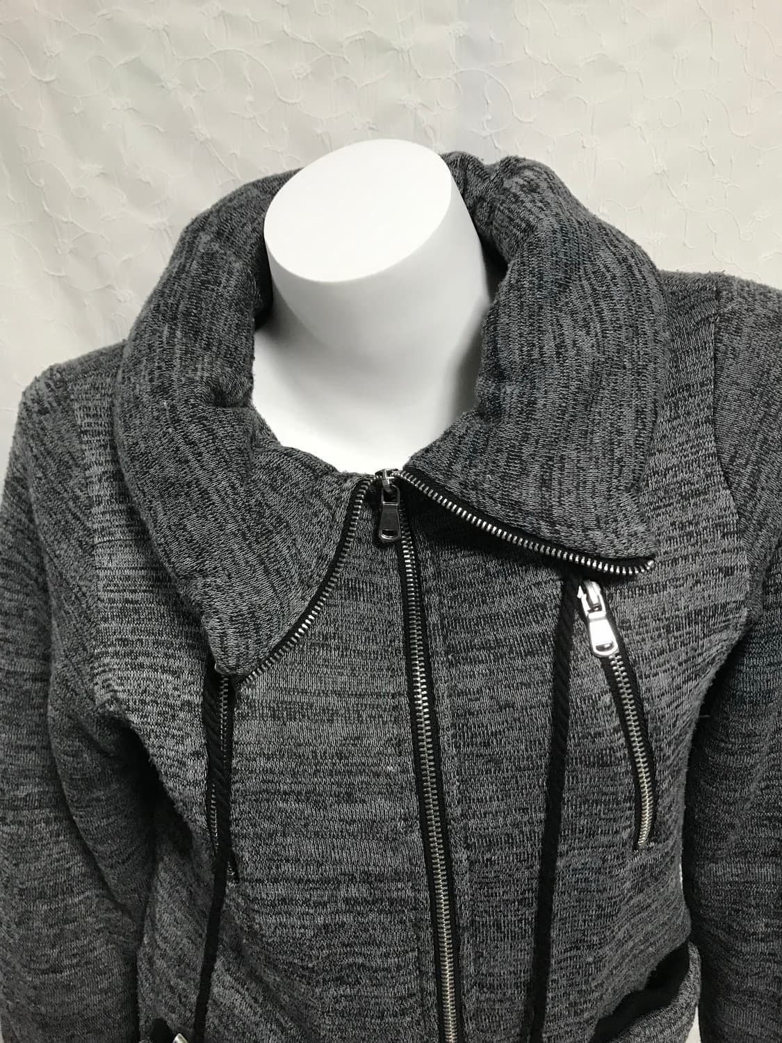 빈티지 vkei 펑크 지퍼 디테일 하이넥 점퍼 자켓 상품이미지5