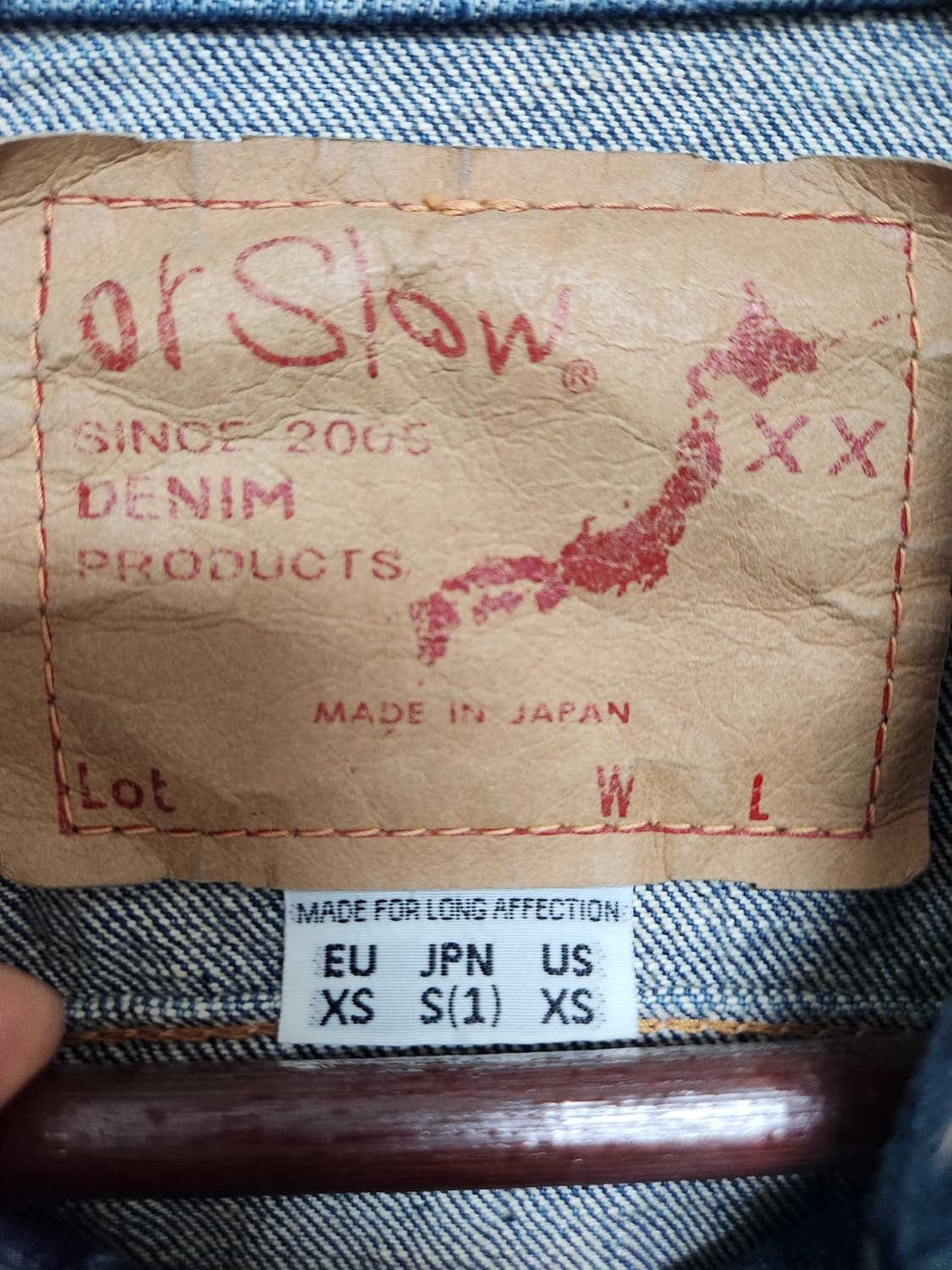 오어슬로우Orslow 데님 자켓 XS - J23 상품이미지5