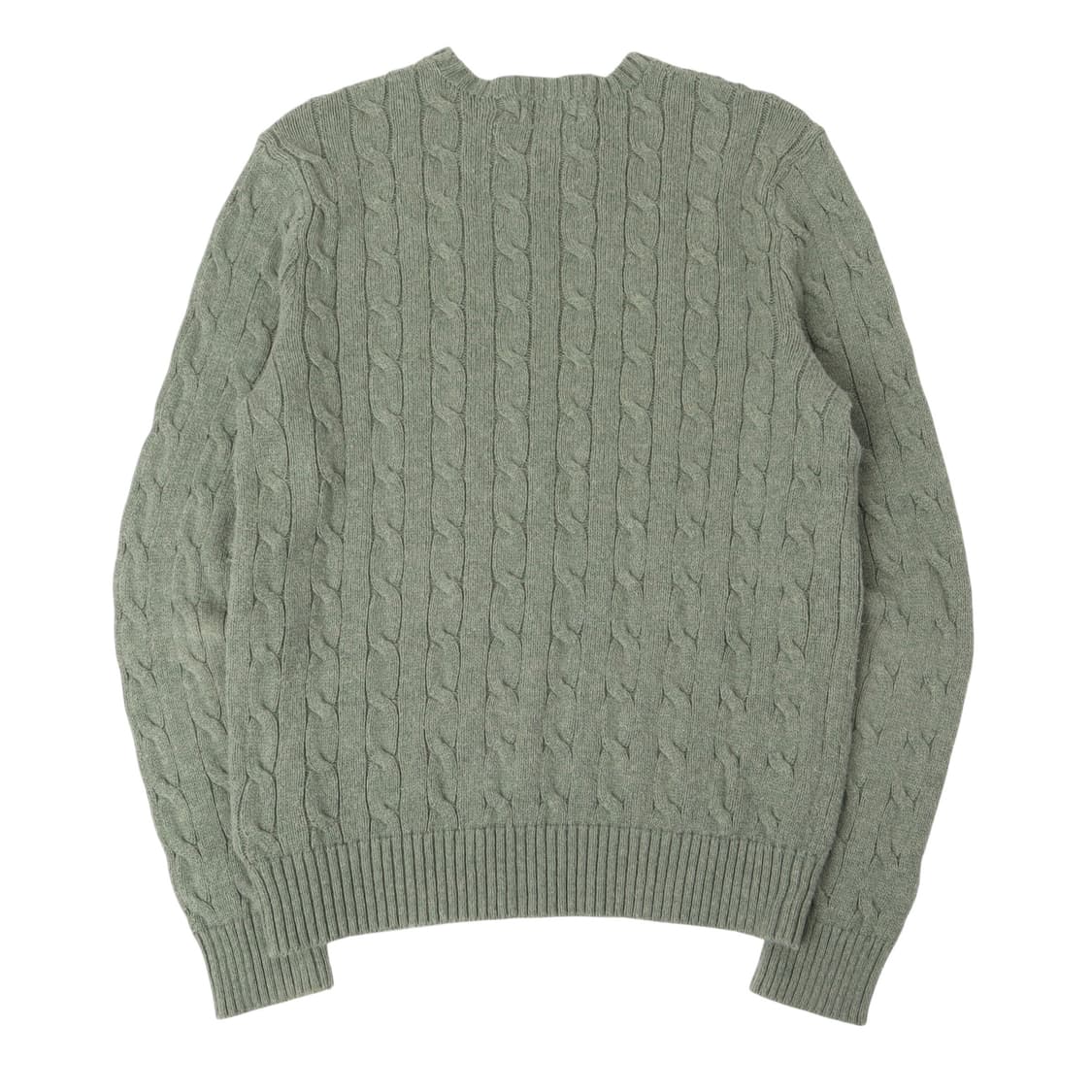 폴로 랄프로렌 그린 코튼 케이블 니트 스웨터 상품이미지5