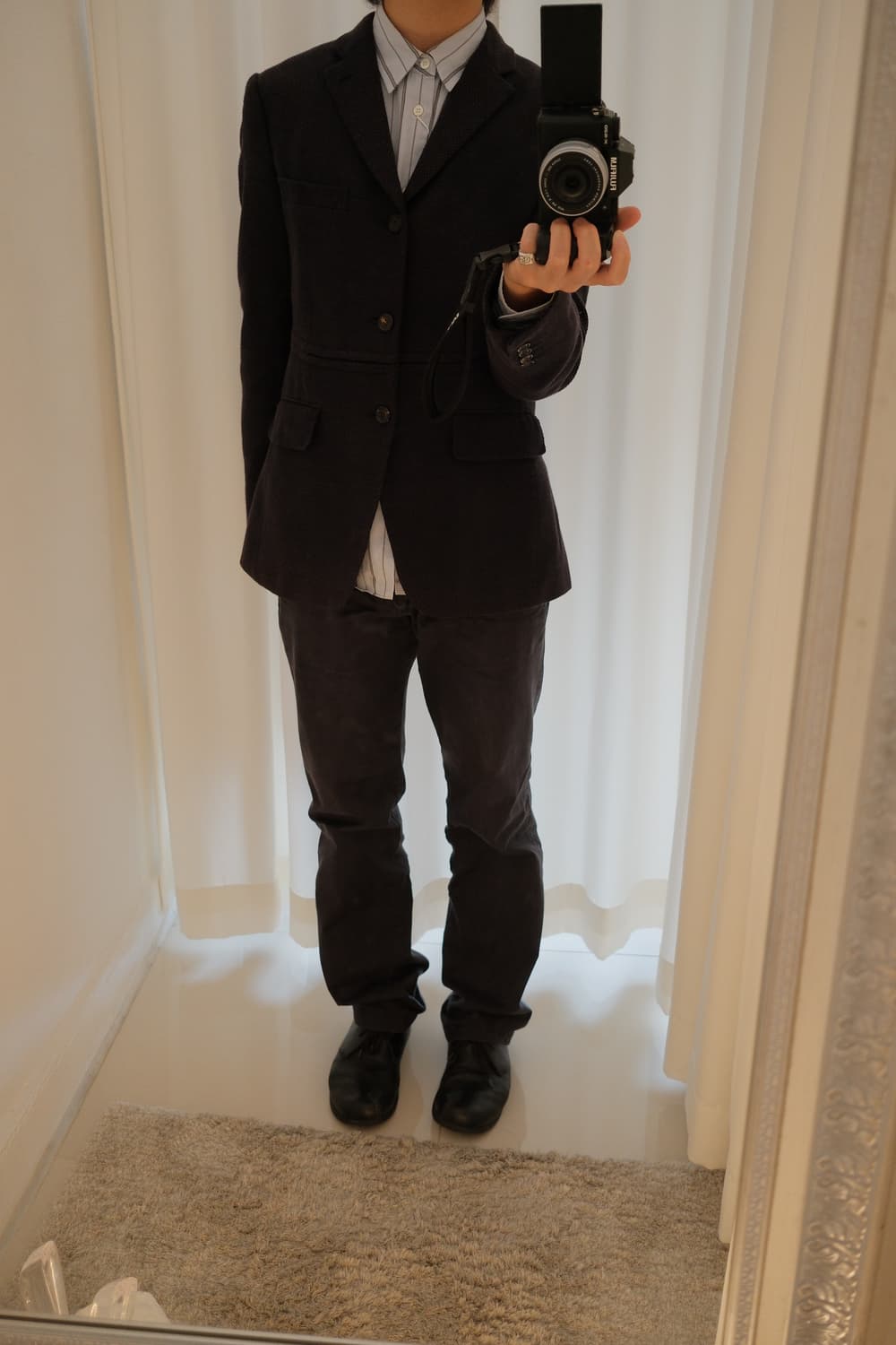 Curved Oxford jacket 상품이미지9