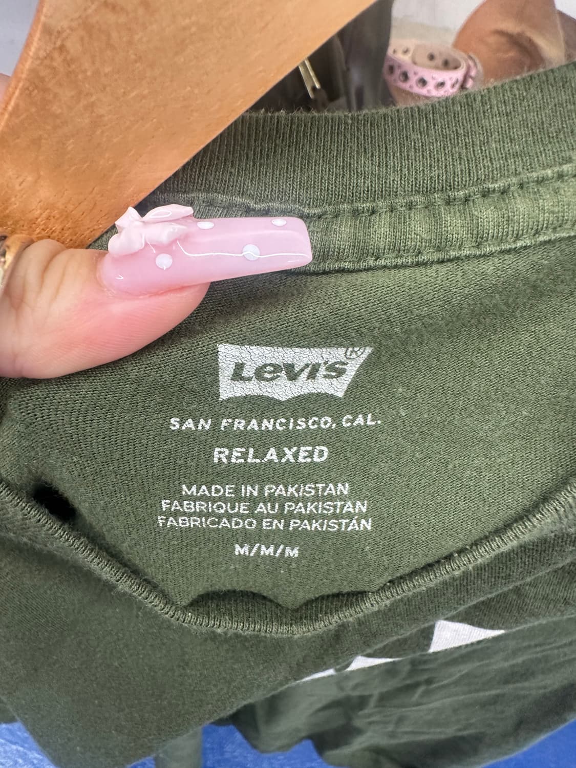 Levis 리바이스 아치로고 카키 반팔티 상품이미지5