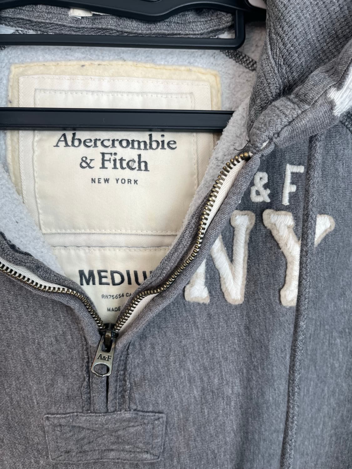 민트급 아베크롬비 A&F 하프 후드집업 (M)  상품이미지4