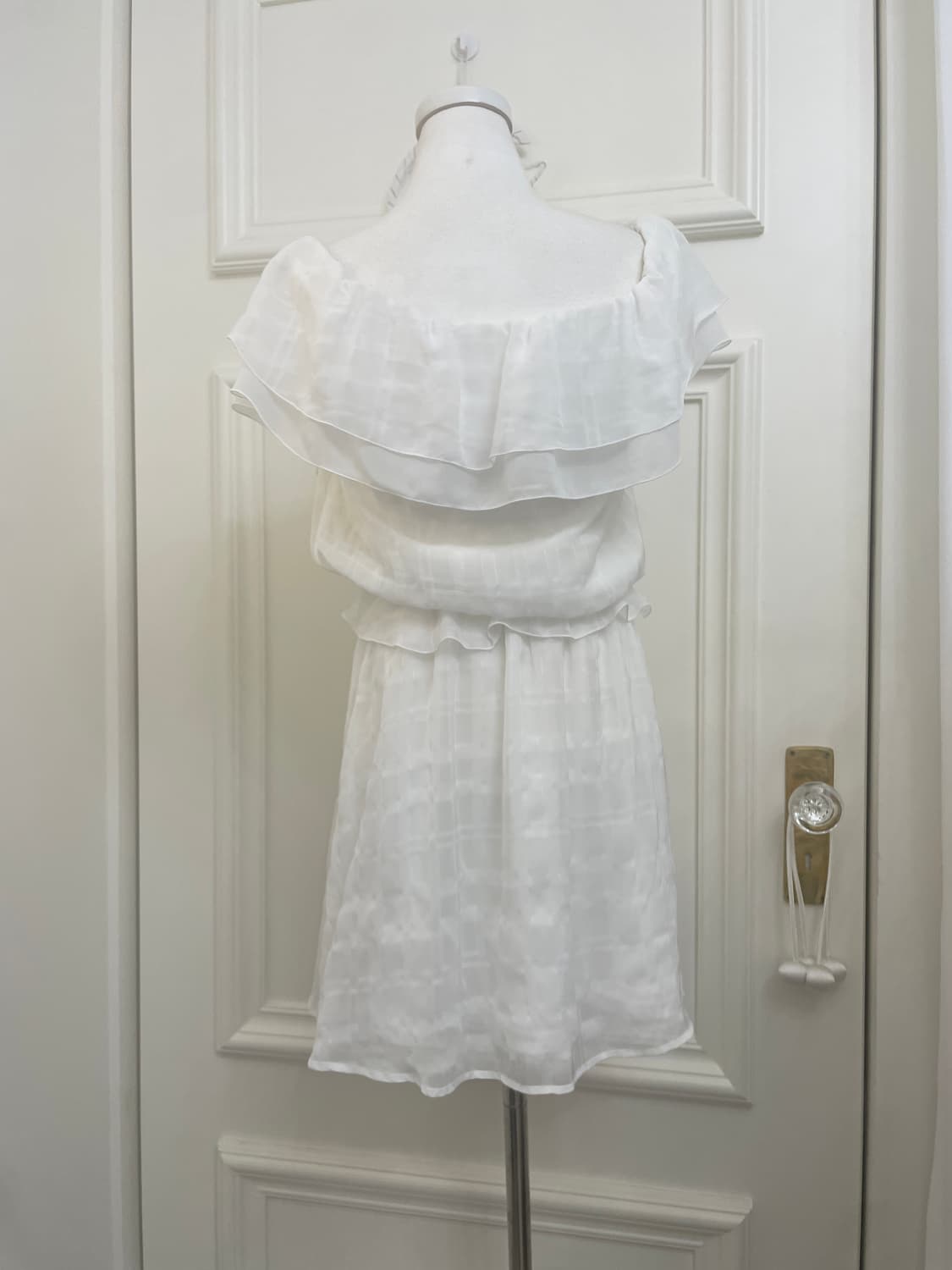 white check ruffle point summer opc 상품이미지3