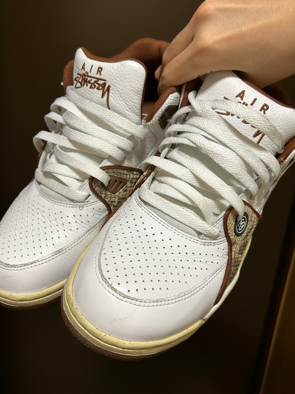 나이키 스투시 에어 플라이트 89 로우 화이트 앤 피칸 상품이미지2