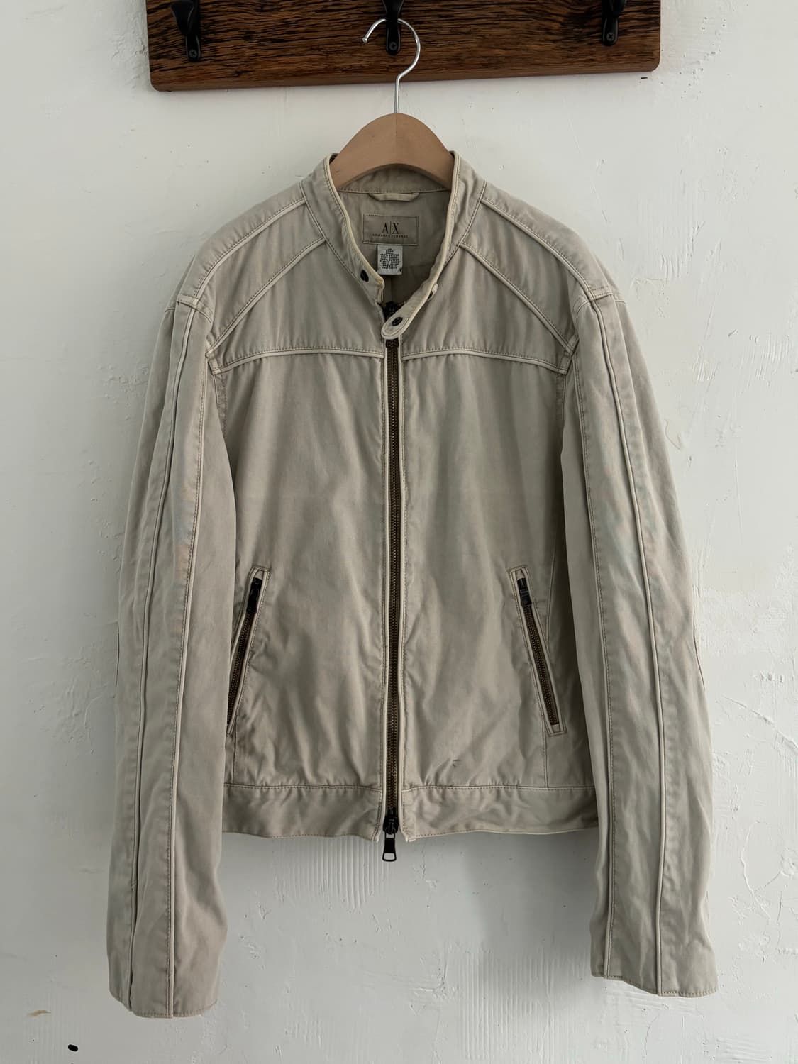 Armani Exchange 아르마니 익스체인지 파이핑 바이커 자켓  상품이미지4