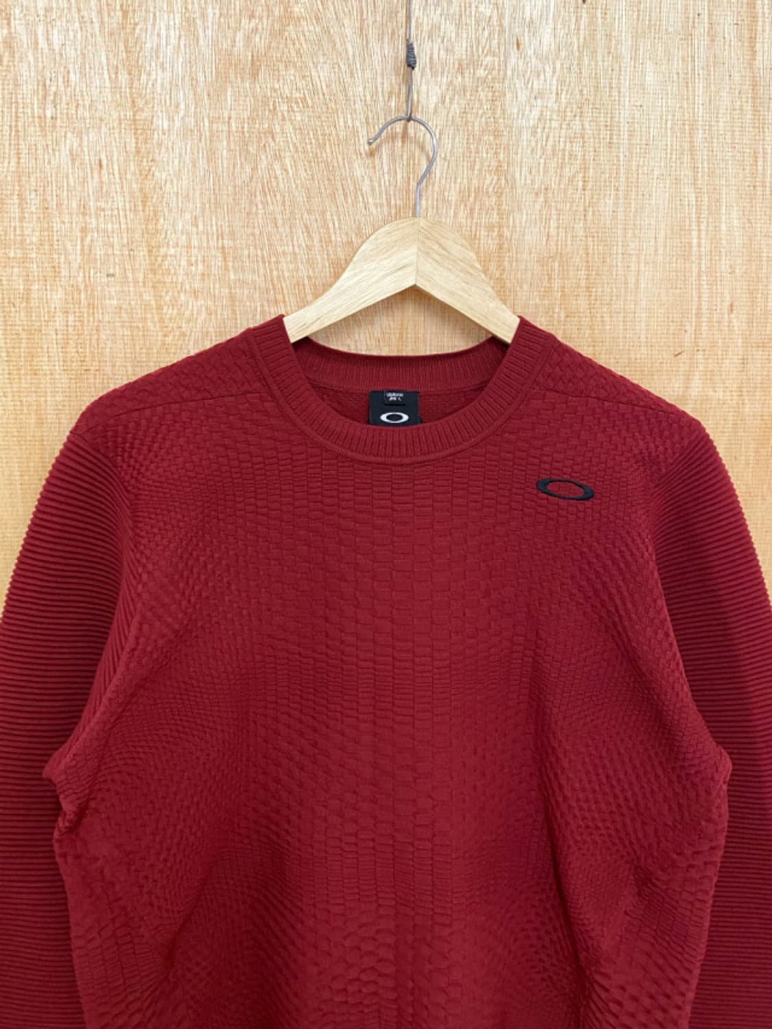 OAKLEY knit 오클리 기하학 플리츠 가공 니트 상품이미지5