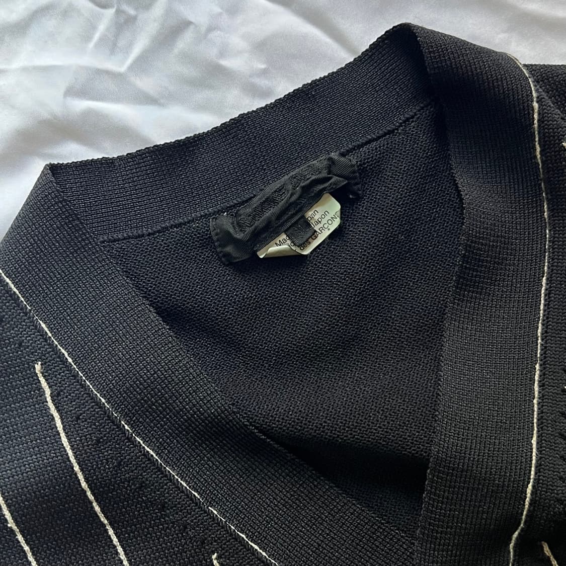 꼼데가르송 ad2022 축융 스트라이프 베스트 상품이미지2