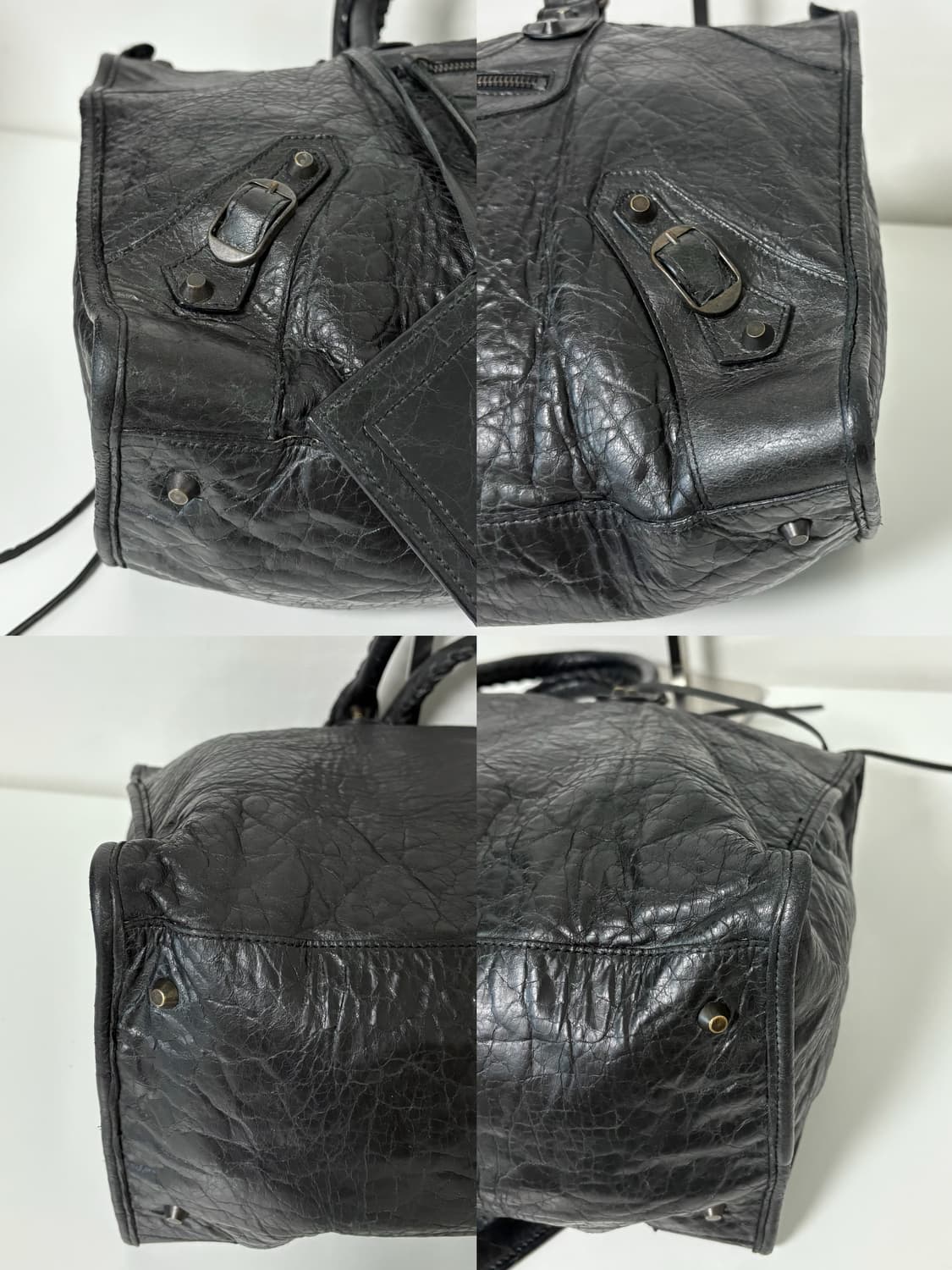 발렌시아가 워크 모터백 블랙 라지 상품이미지10