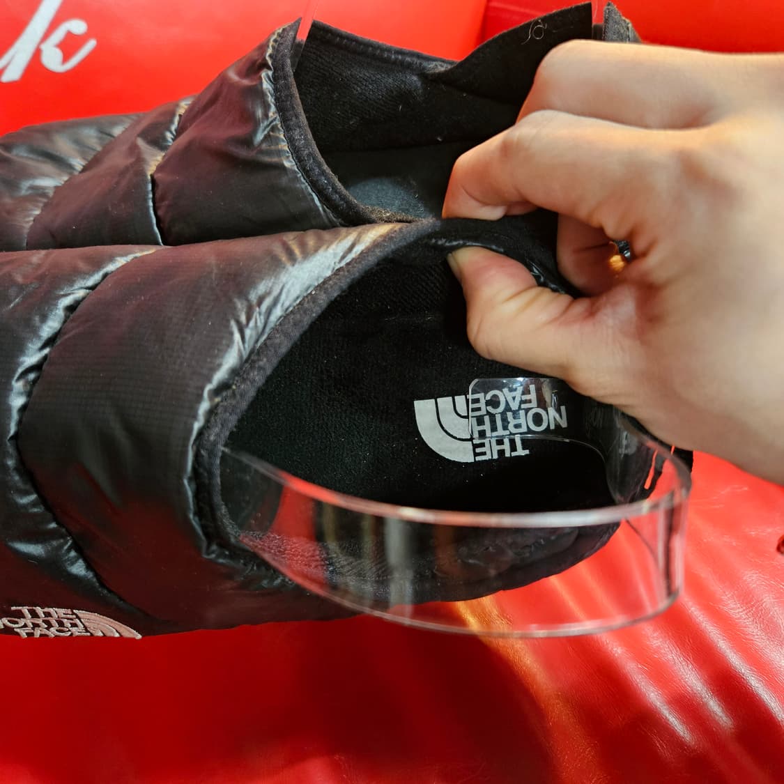 노스페이스 패딩 눕시 뮬 슬립온 스니커즈 44size(280-85) 상품이미지6