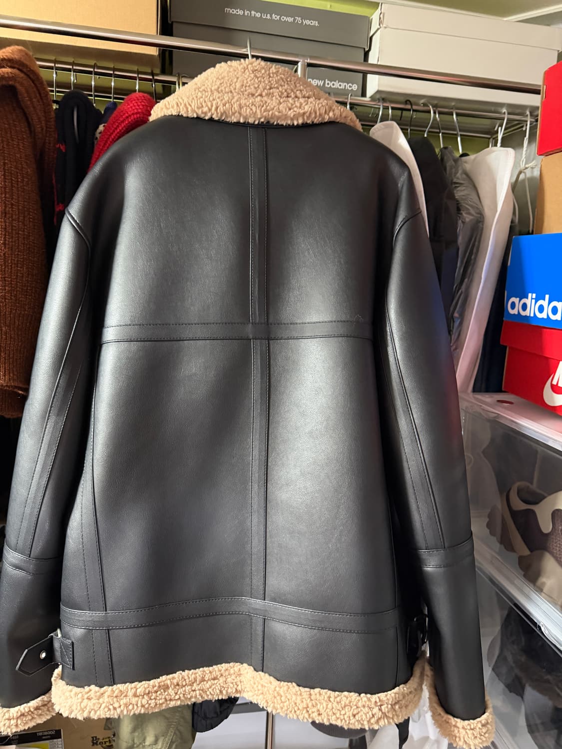 도프제이슨 솔리드 무톤 자켓 (블랙베이지) L사이즈 상품이미지2