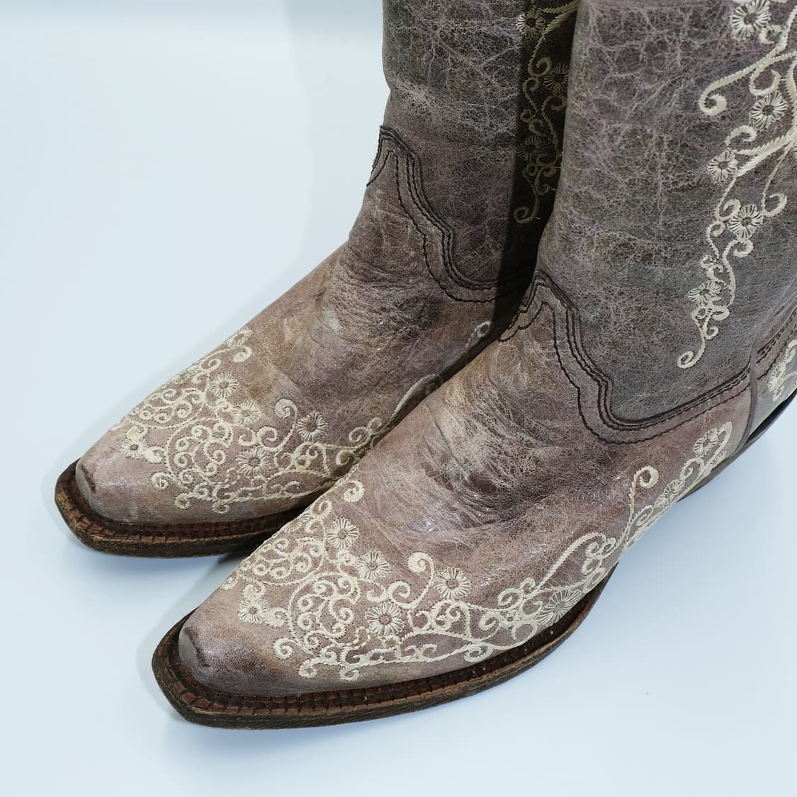 코랄(CORRAL)웨스턴 레더 부츠 7M(240)사이즈 BT24005 상품이미지6