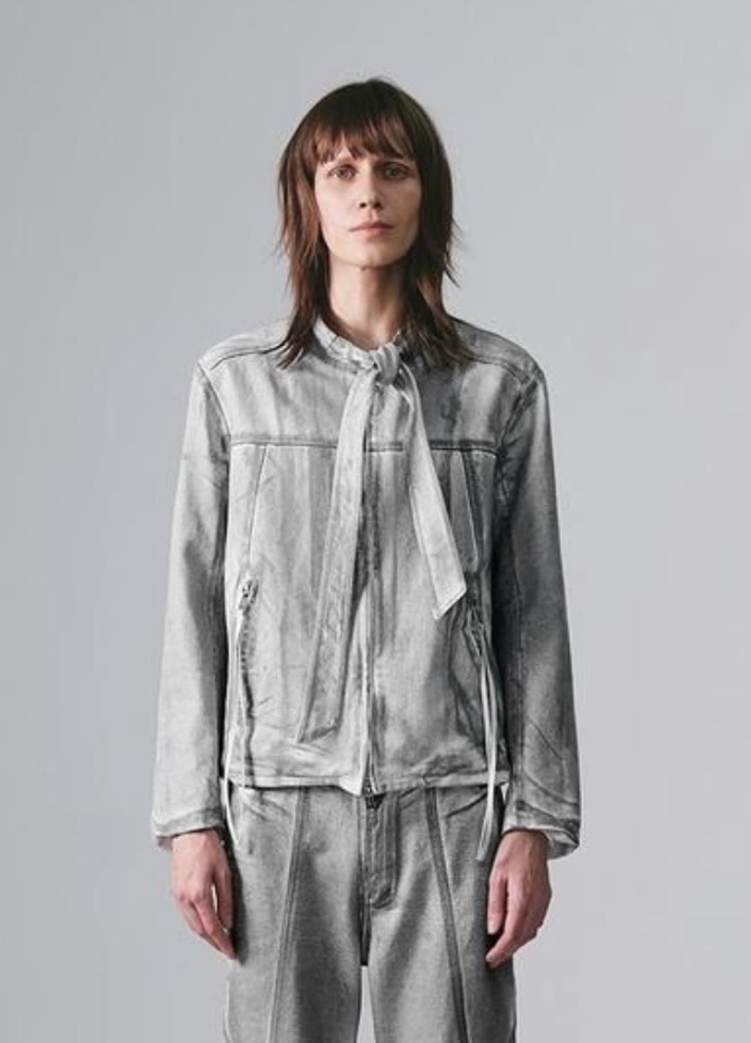 나체 타이 라이더 자켓_더티 화이트 상품이미지3