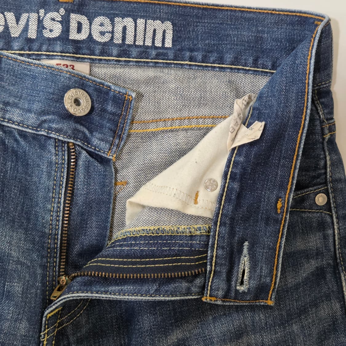 리바이스 523 중청 데님팬츠 30/33 상품이미지5