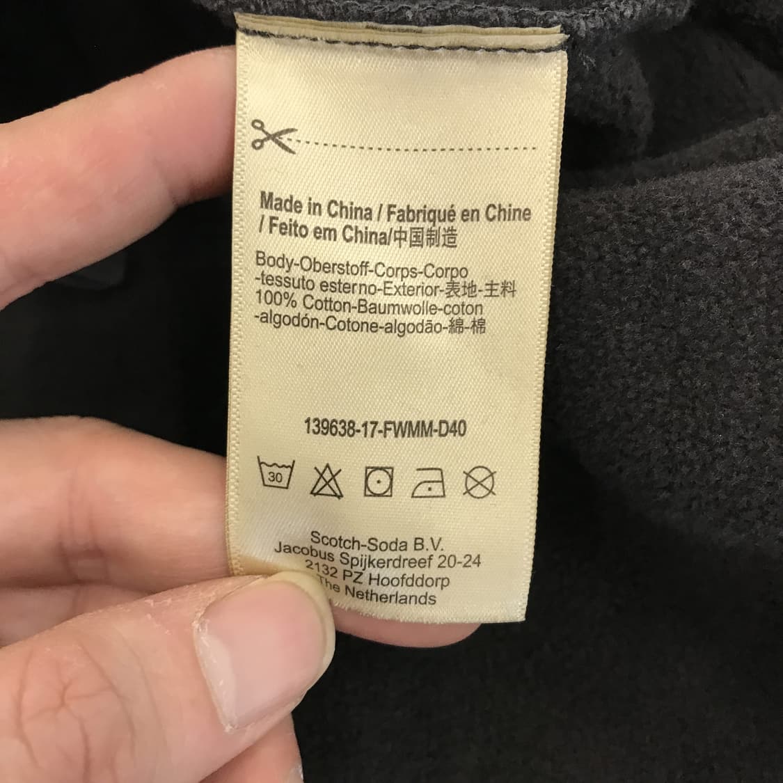 스카치앤소다 가먼트다잉 맨투맨 [M] 상품이미지6