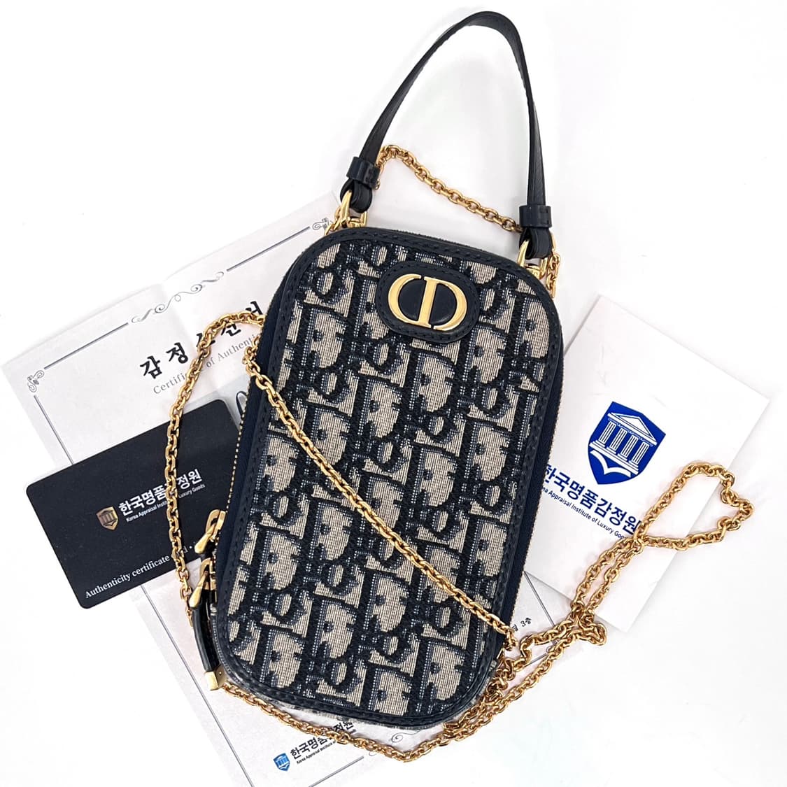 디올 오블리크 30 몽테인 폰 홀더 체인 크로스백 (S2114UTZQ) 상품이미지1