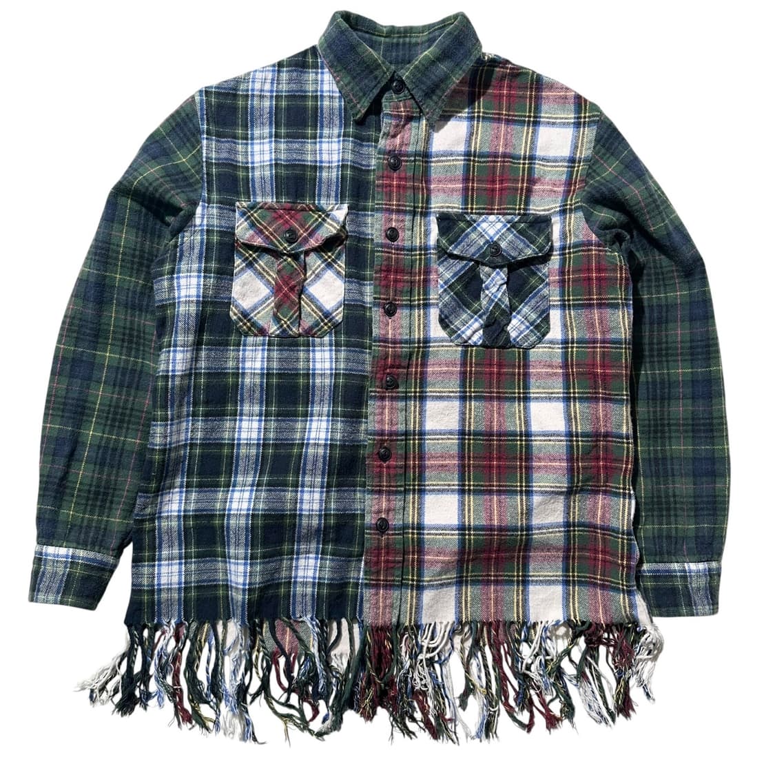 폴로 랄프로렌 체크 패치워크 프린지 셔츠 (신형QR) 상품이미지1