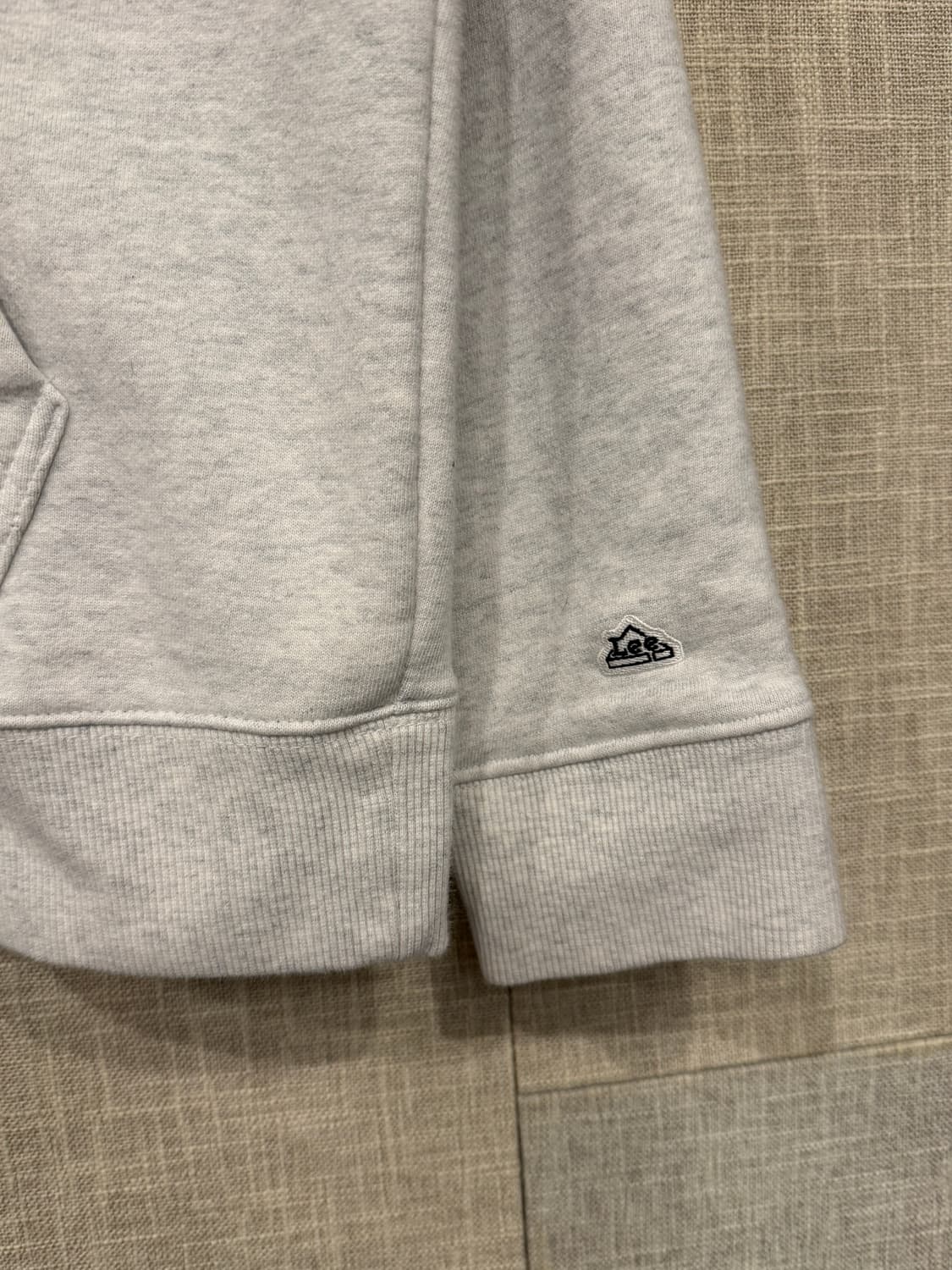 Lee 빅 트위치 로고 후드티 M 멜란지그레이 상품이미지4