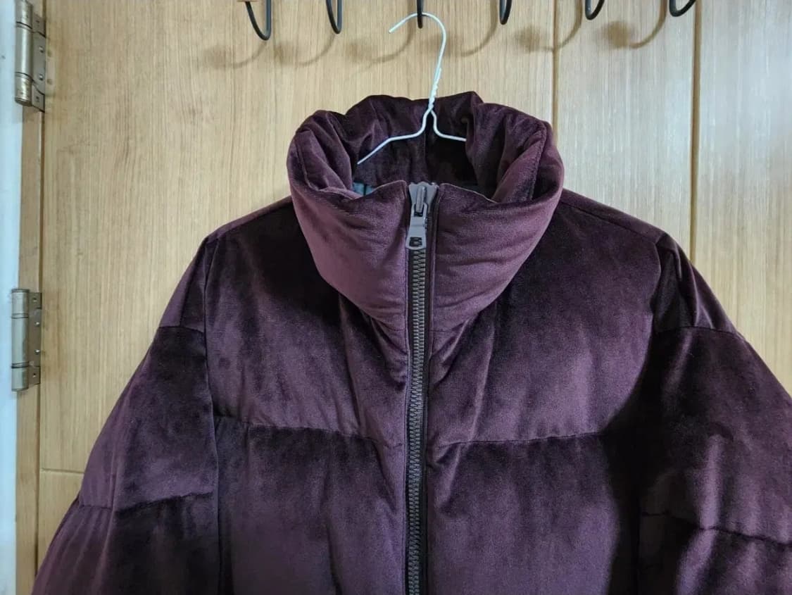 (95)에잇세컨즈 와인 벨벳 패딩 점퍼 상품이미지3