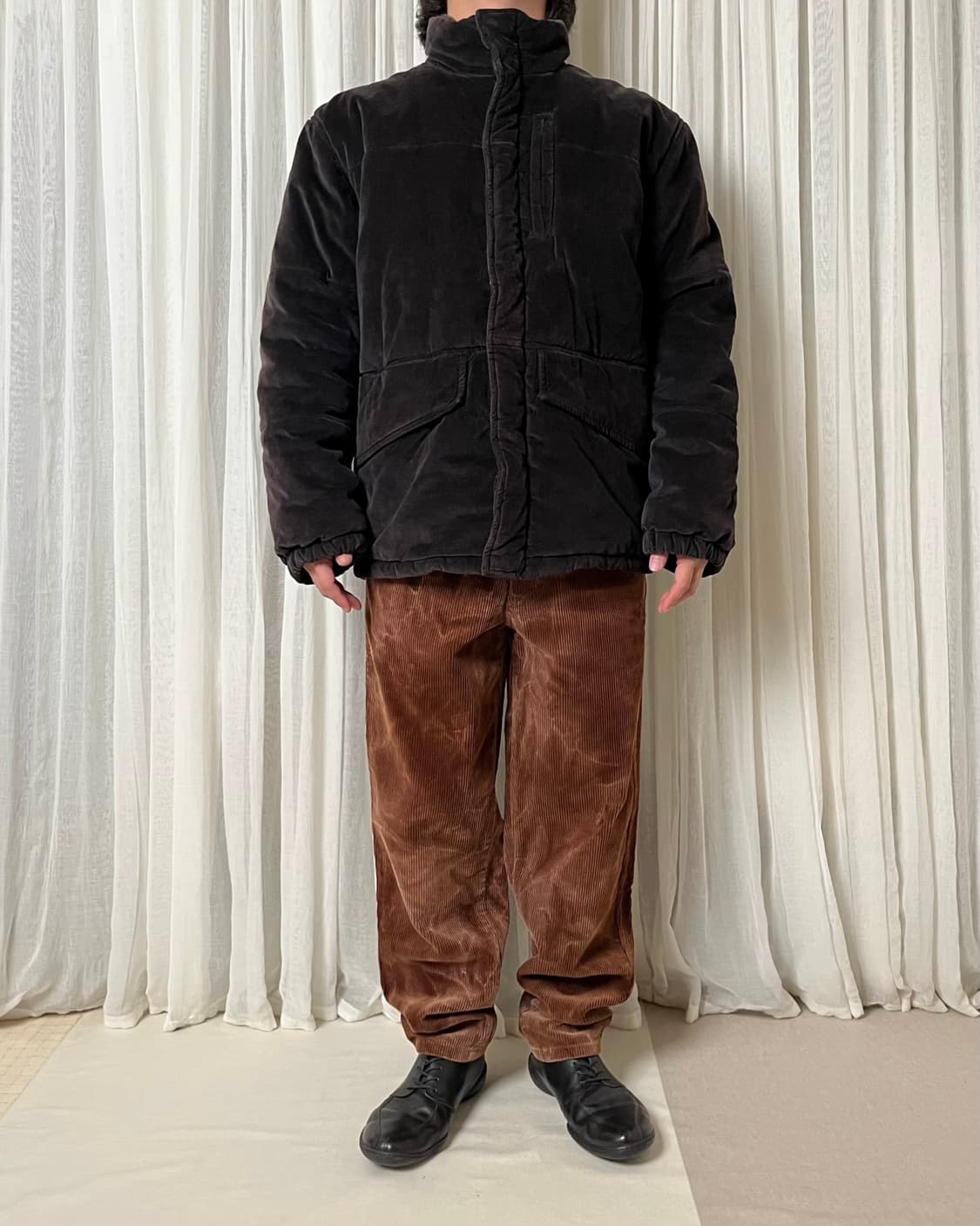 꼼데가르송 벨루어 푸퍼자켓 comme des garcons 패딩 상품이미지3