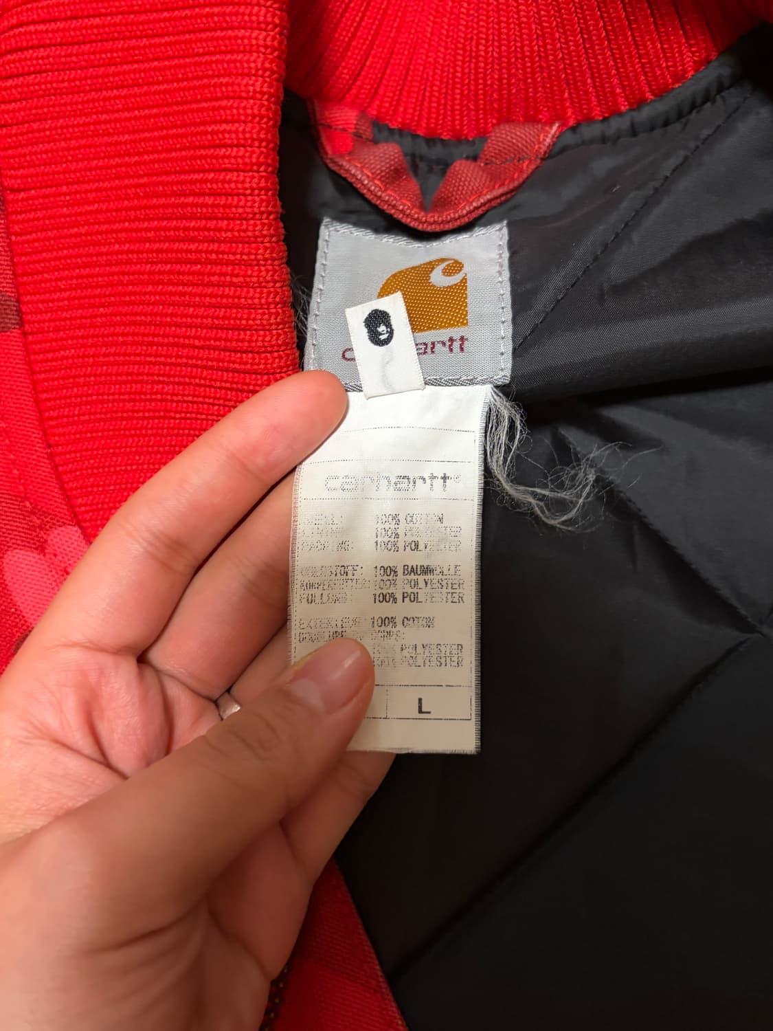 BAPE × Carhartt 레드 카모 베스트 (아카이브) 상품이미지6