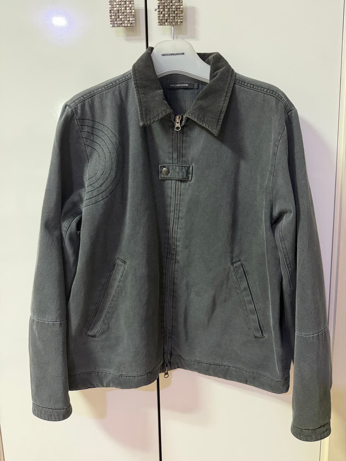 해칭룸 워크자켓 다이드 블루 그레이 3 상품이미지1