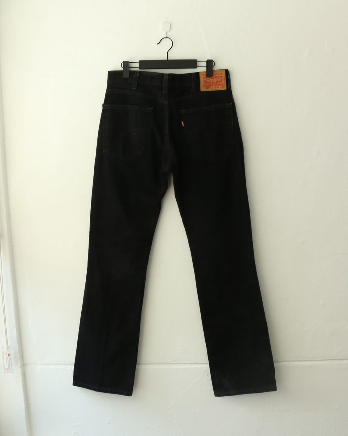 리바이스 흑청 부츠컷 517 데님 팬츠 상품이미지6