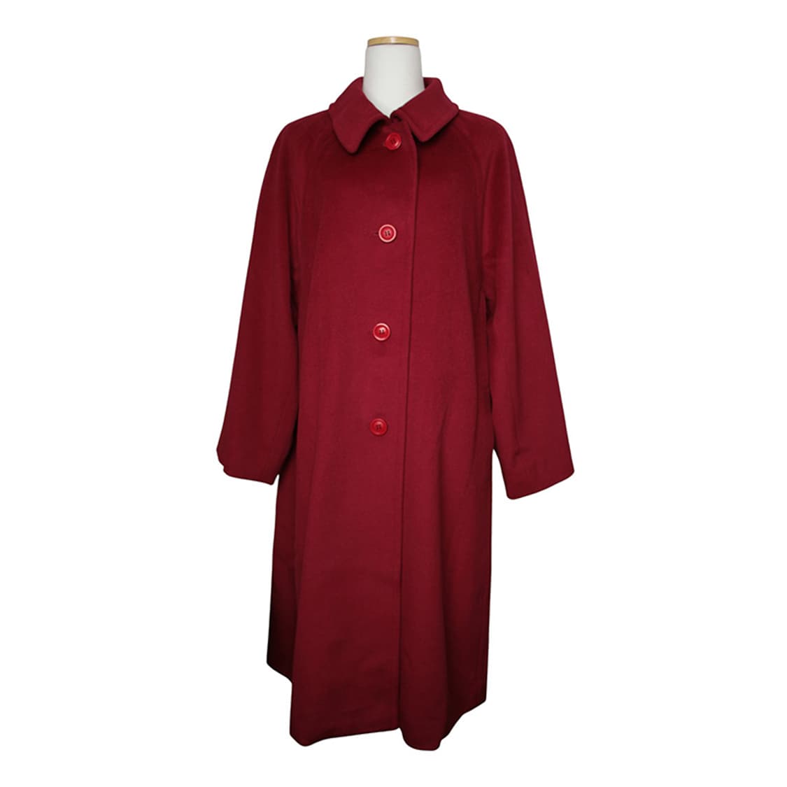 아쿠아스큐텀 버건디 울 롱 코트 (66~77) 상품이미지1