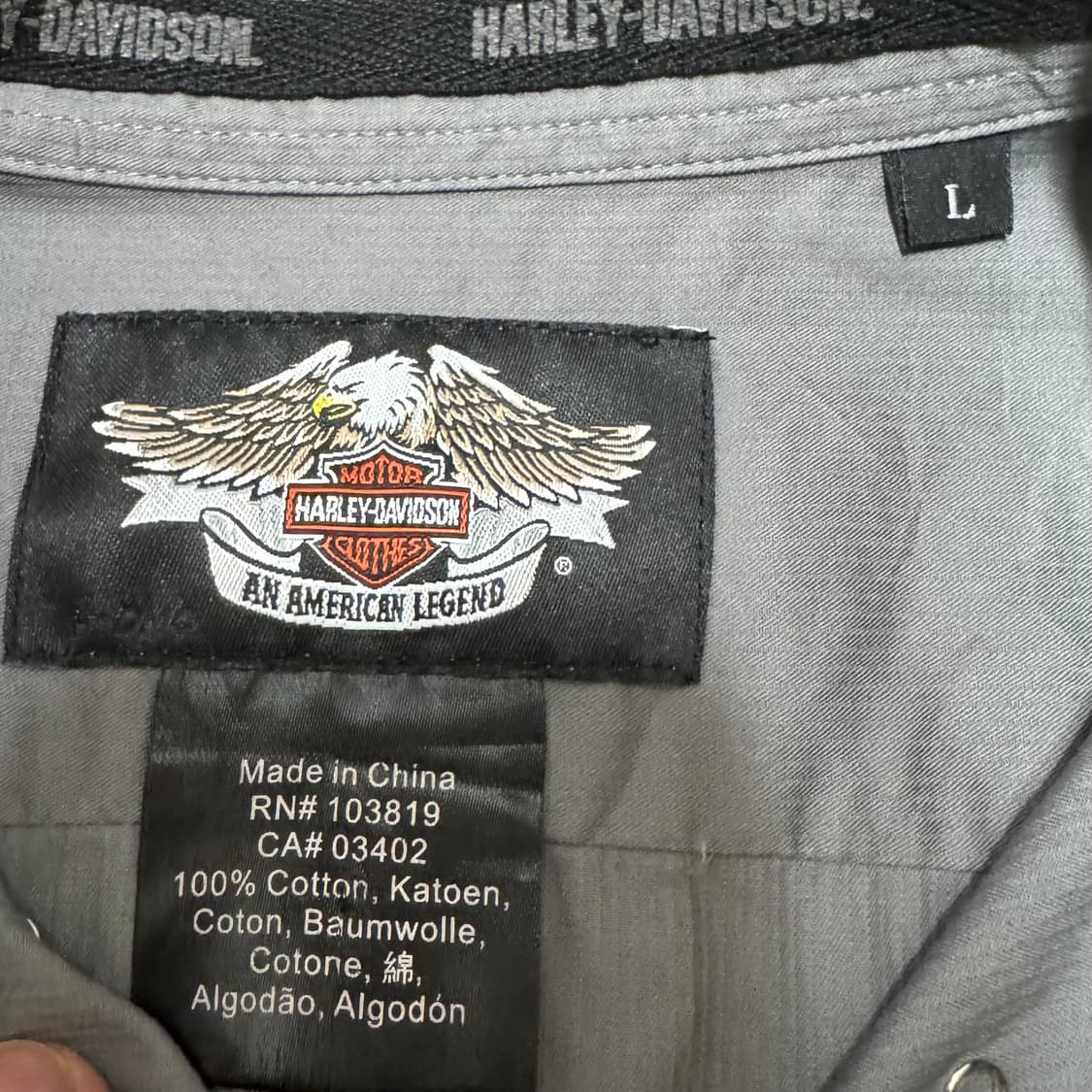 할리데이비슨 빅로고 셔츠 상품이미지7