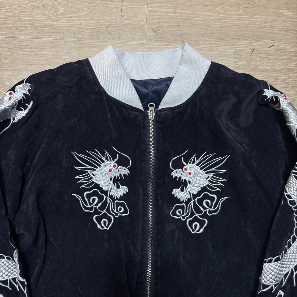 벨벳 누빔안감 용자수 스카잔 상품이미지2