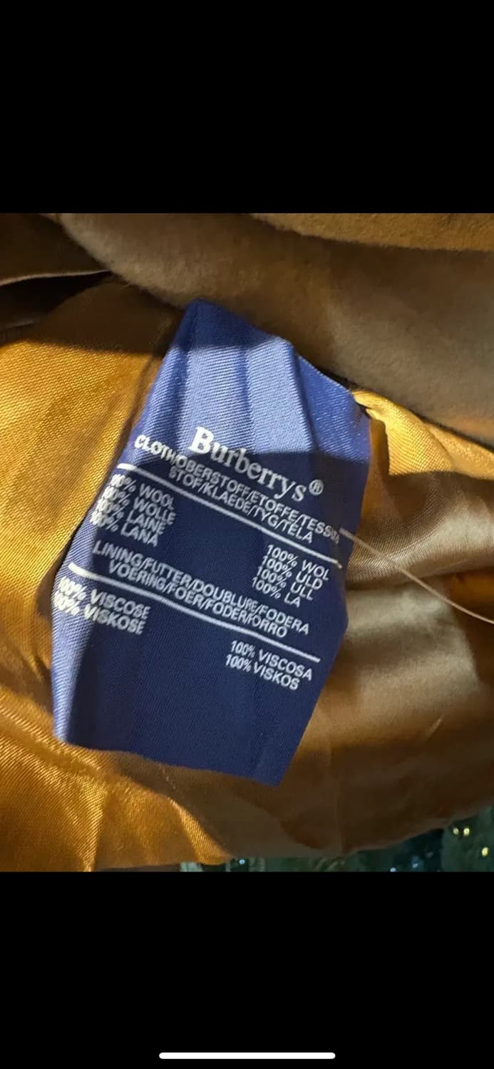 버버리 울100% 카멜 코트 H1918 상품이미지6