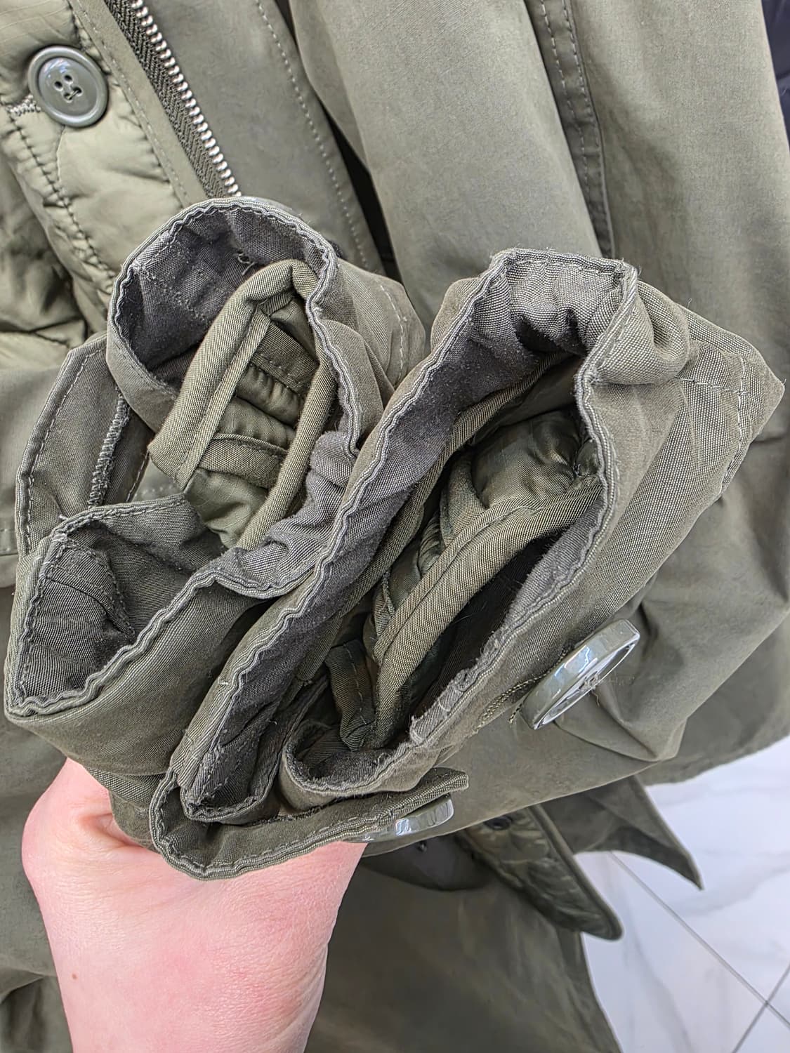 프리즘웍스 피쉬테일 야상 M 상품이미지5