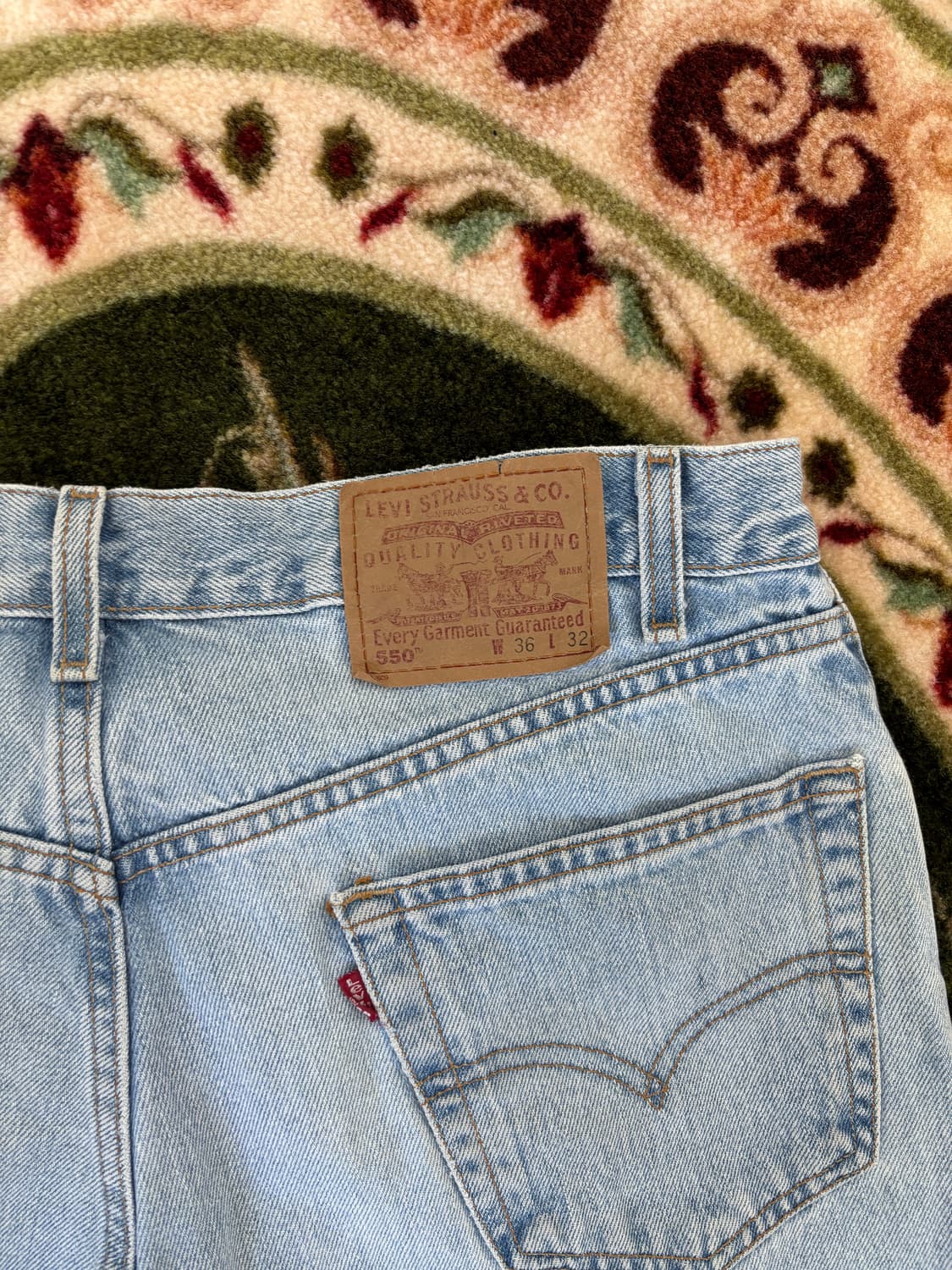 네고가능)00s 리바이스 550 (멕시코 검정베트윙 919) 36x32 상품이미지6