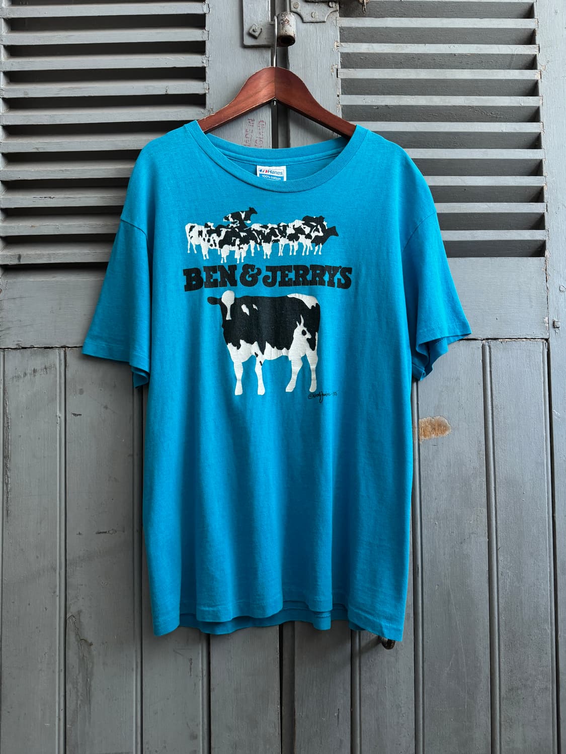 [L]90's BEN&JERRY'S USA 벤앤제리스 프로모 티셔츠 상품이미지2