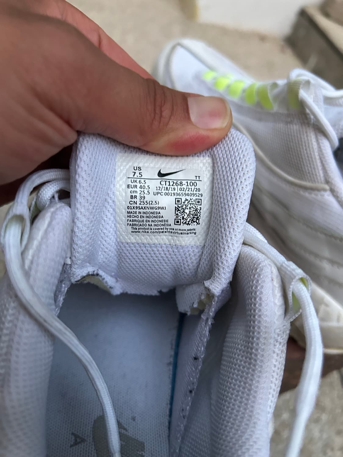 나이키  에어맥스 95   빈티지  화이트- 네온  2 상품이미지7