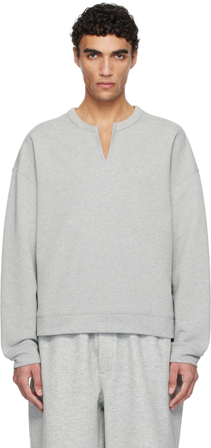 렉토 로고 맨투맨 멜란지그레이  상품이미지9