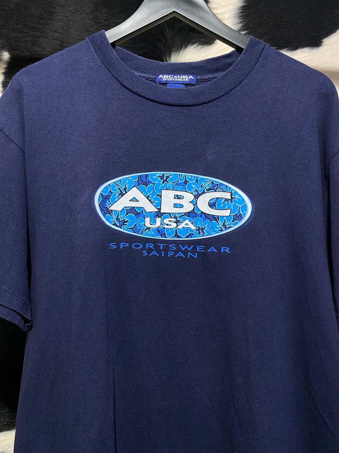 ABC USA 스포티 로고 심볼 프린팅 반발 티셔츠 상품이미지3