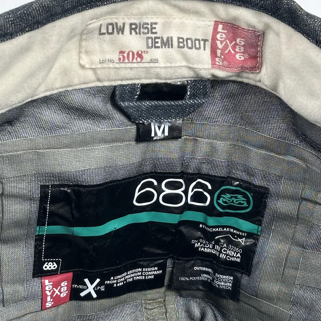 리바이스 x 686 스노우보드 스키 데님 팬츠 (30인치) 상품이미지10