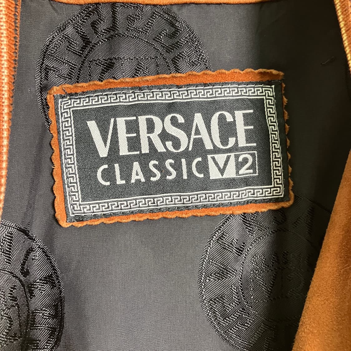 베르사체 브라운 스웨이드 봄버 자켓 상품이미지3