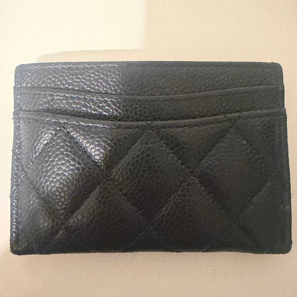 샤넬 클래식 은장 카프스킨 카드지갑 판매 상품이미지5