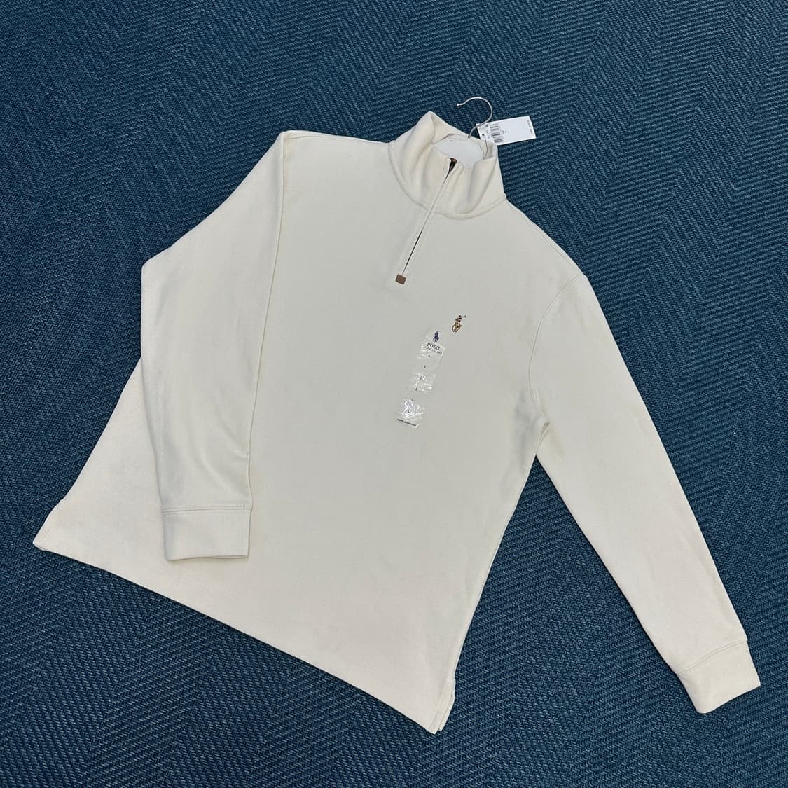 [L] 폴로 반집업 니트 상품이미지1
