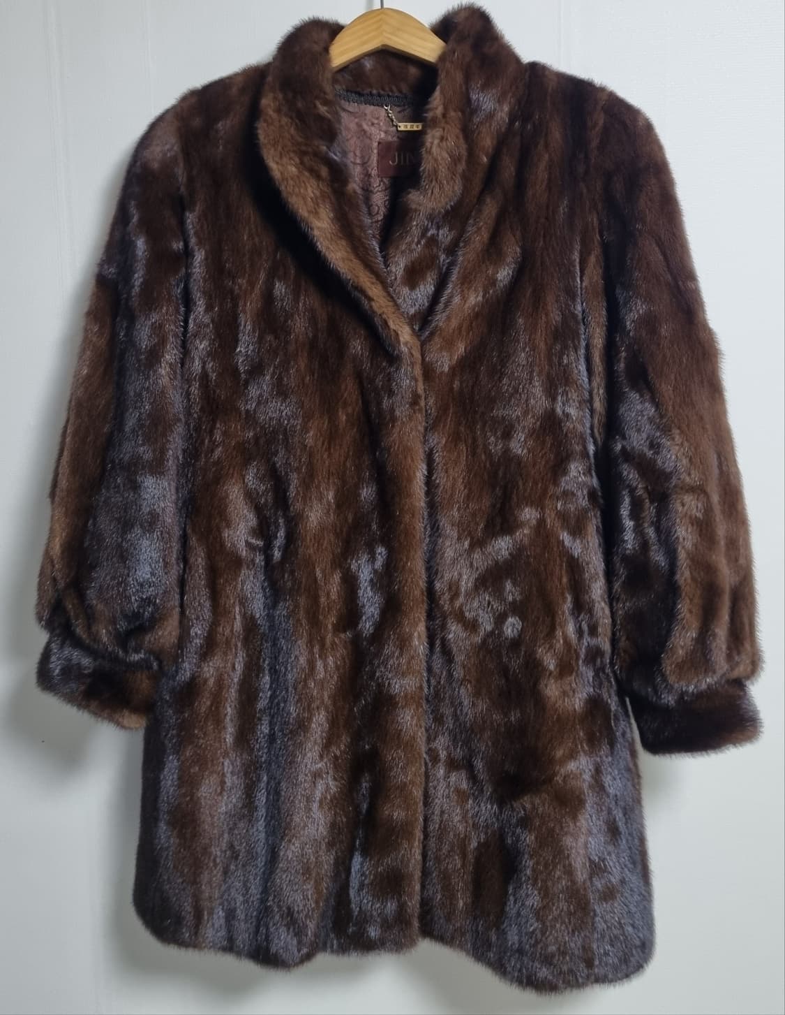 M (66) 진도 아메리칸레전드 브라운 밍크100% 코트 상품이미지1