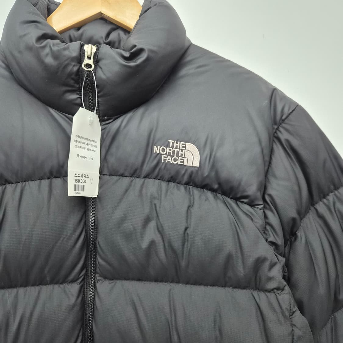 노스페이스 블랙 패딩 남녀공용 S 상품이미지3