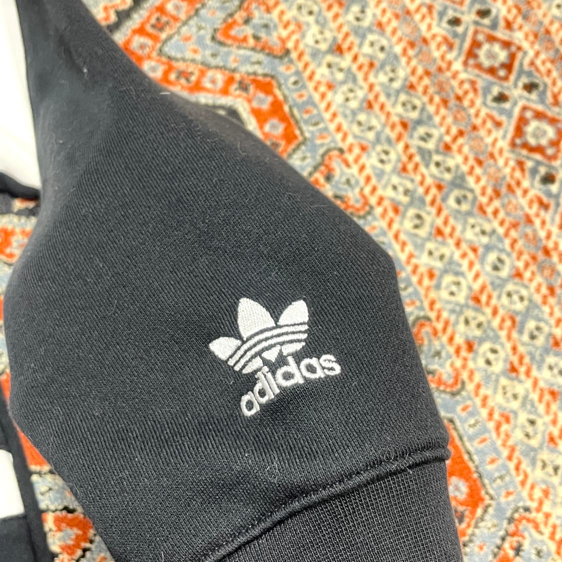 아디다스 파이어버드 빅로고 블랙 나그랑 후드티셔츠 남성L 상품이미지4