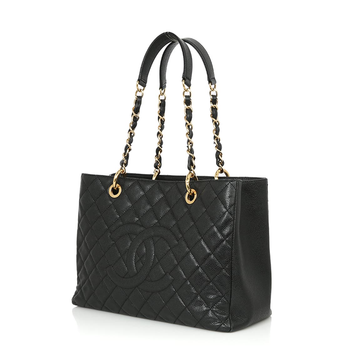 샤넬 캐비어 그랜드샤핑 체인숄더 블랙 퀼팅백 A50995 상품이미지2