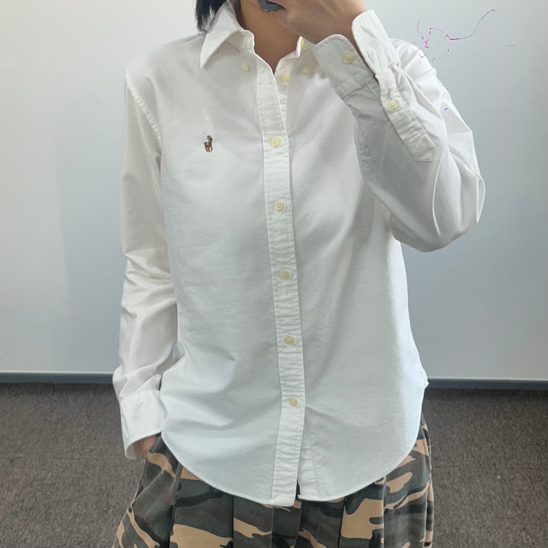 Polo 폴로 멀티포니 화이트 셔츠 상품이미지1