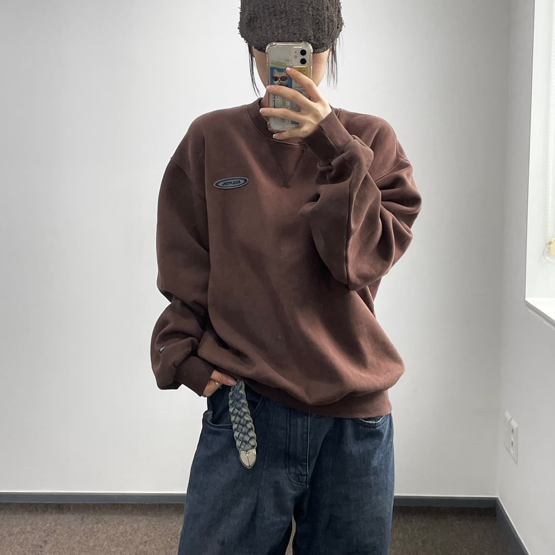 Sculptor 스컬프터 브라운 맨투맨  상품이미지1