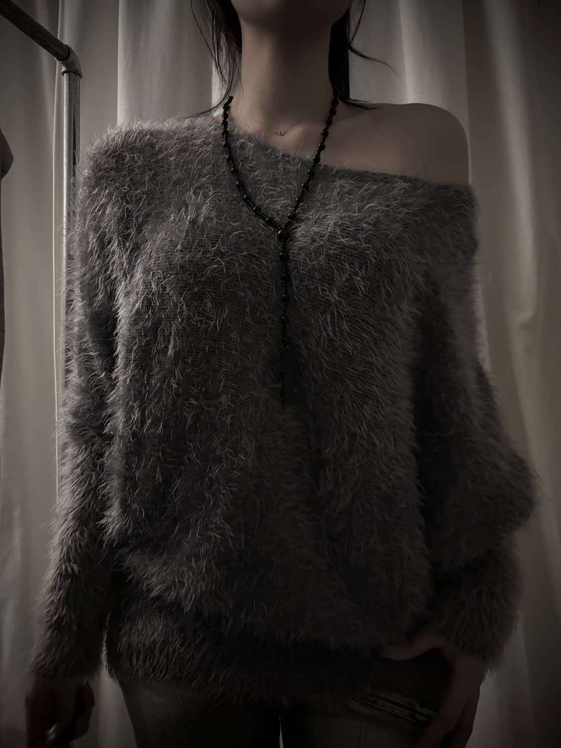 57 Grey loosehairy knit 상품이미지3