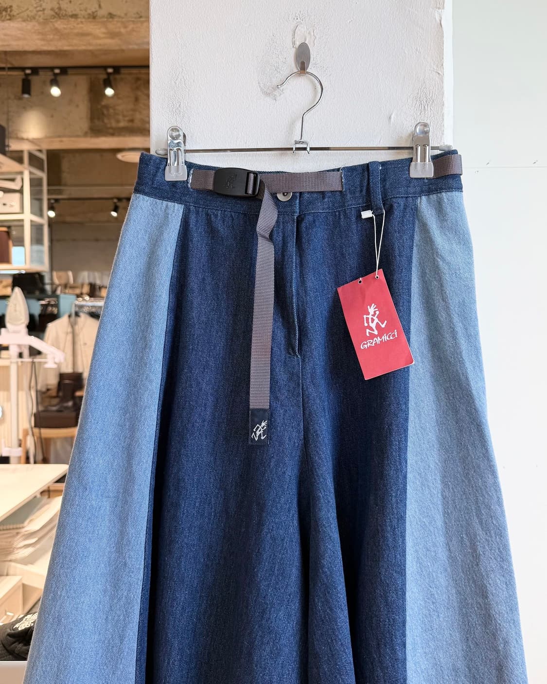 그라미치 데님 패치워크 롱스커트  상품이미지2