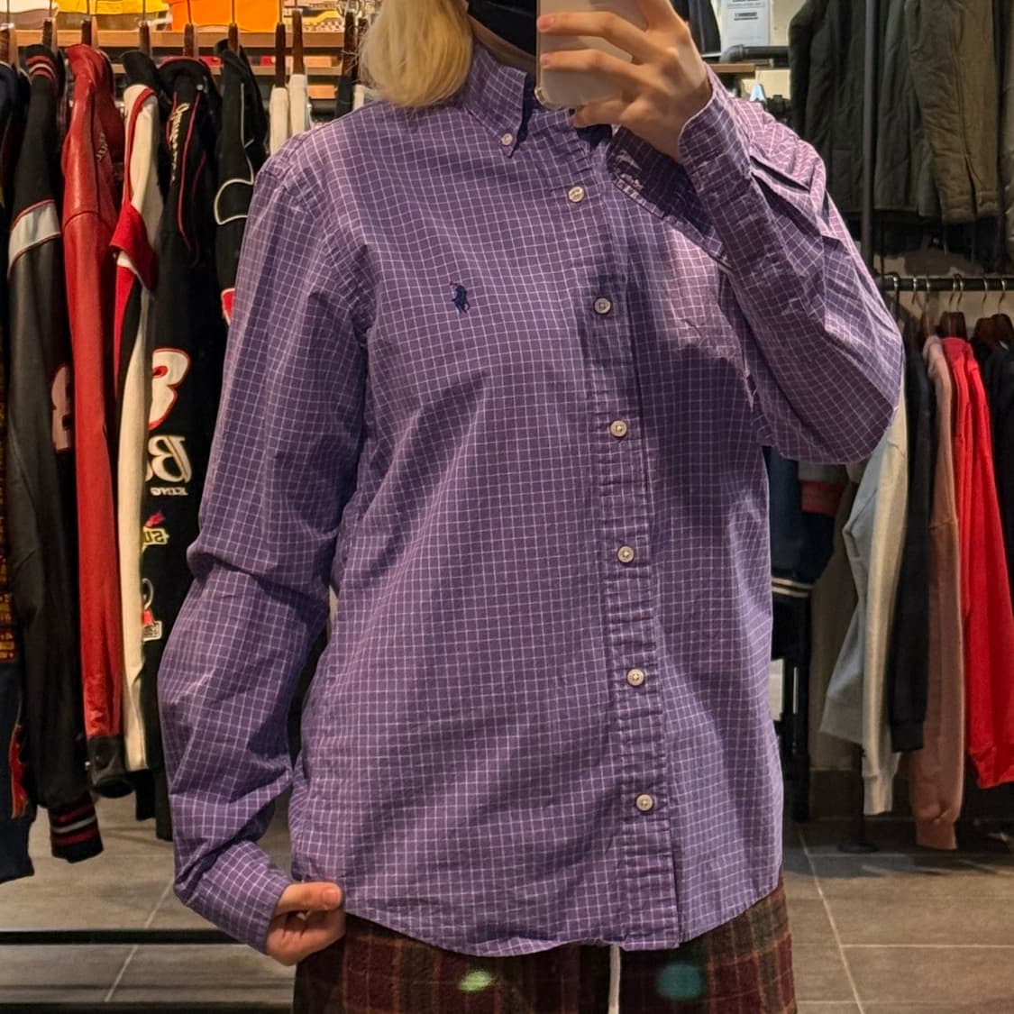 [No.9]Polo 폴로 체크 긴팔셔츠 상품이미지3